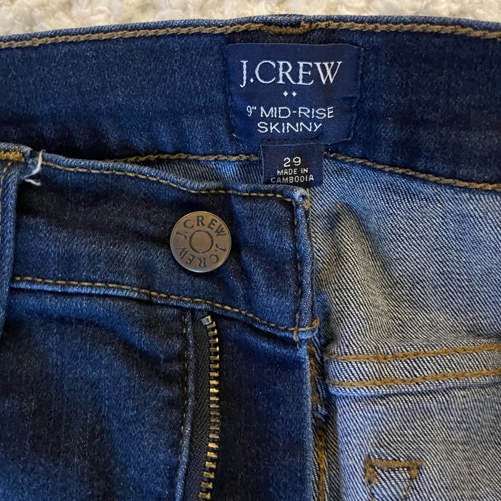 J crew jeans mid rise skinny